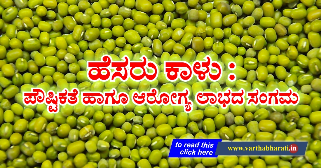 ಹೆಸರು ಕಾಳು: ಪೌಷ್ಠಿಕತೆ ಹಾಗೂ ಆರೋಗ್ಯ ಲಾಭದ ಸಂಗಮ